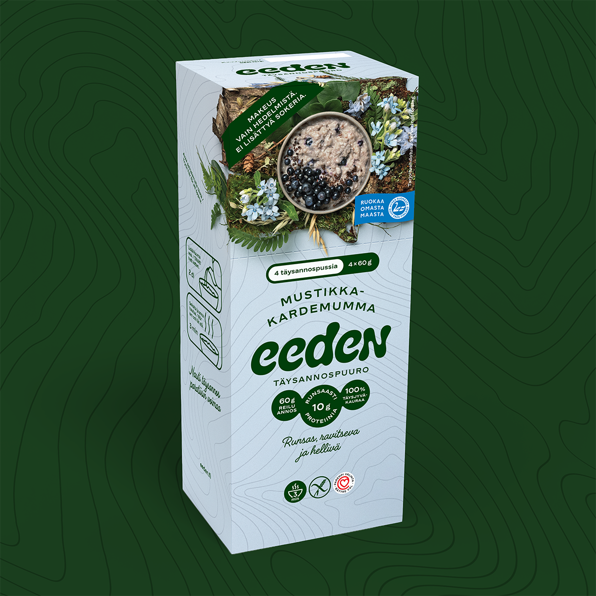 Eeden blueberry-cardamom wholesome single-serving porridge